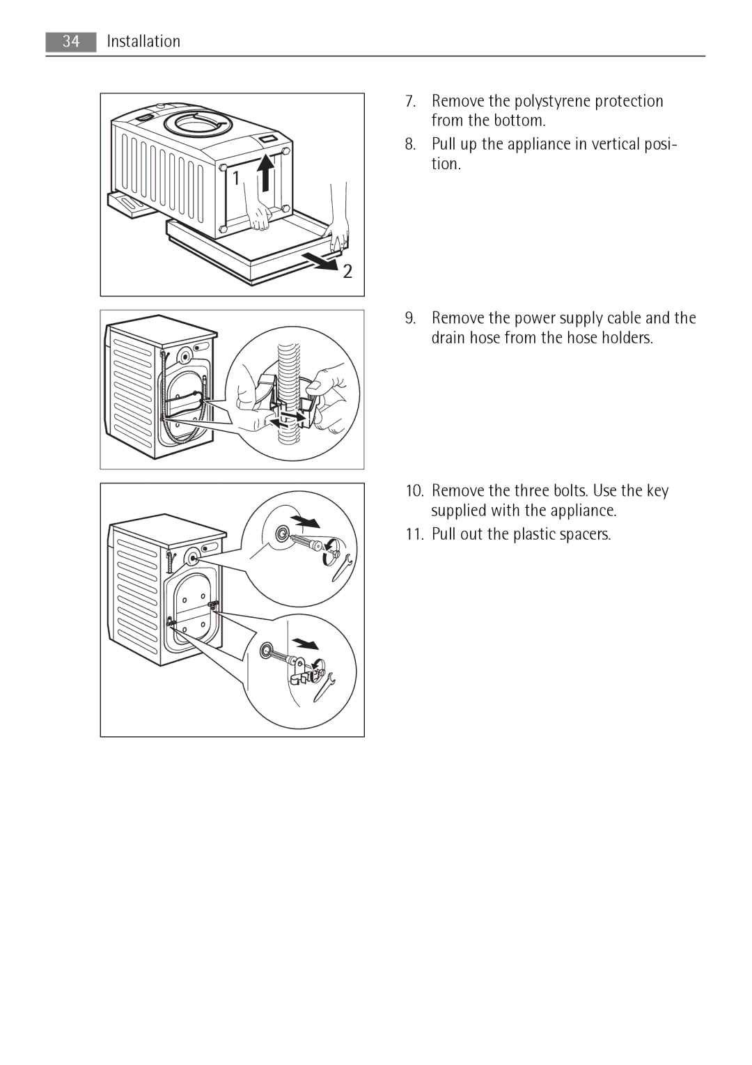 AEG L 96485 FL user manual From the bottom 