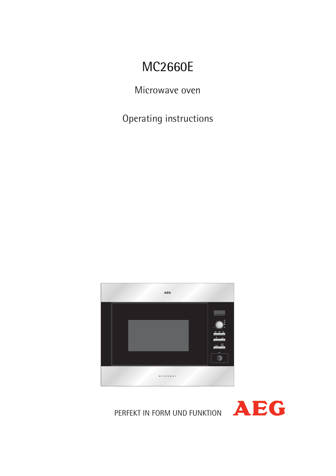 AEG MC2660E operating instructions 