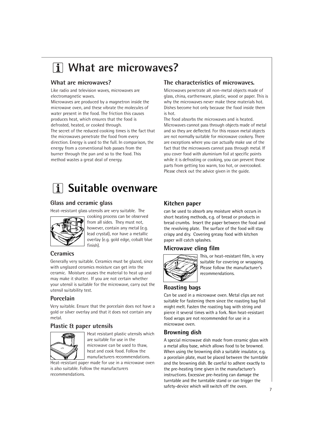 AEG MC2660E operating instructions What are microwaves? 