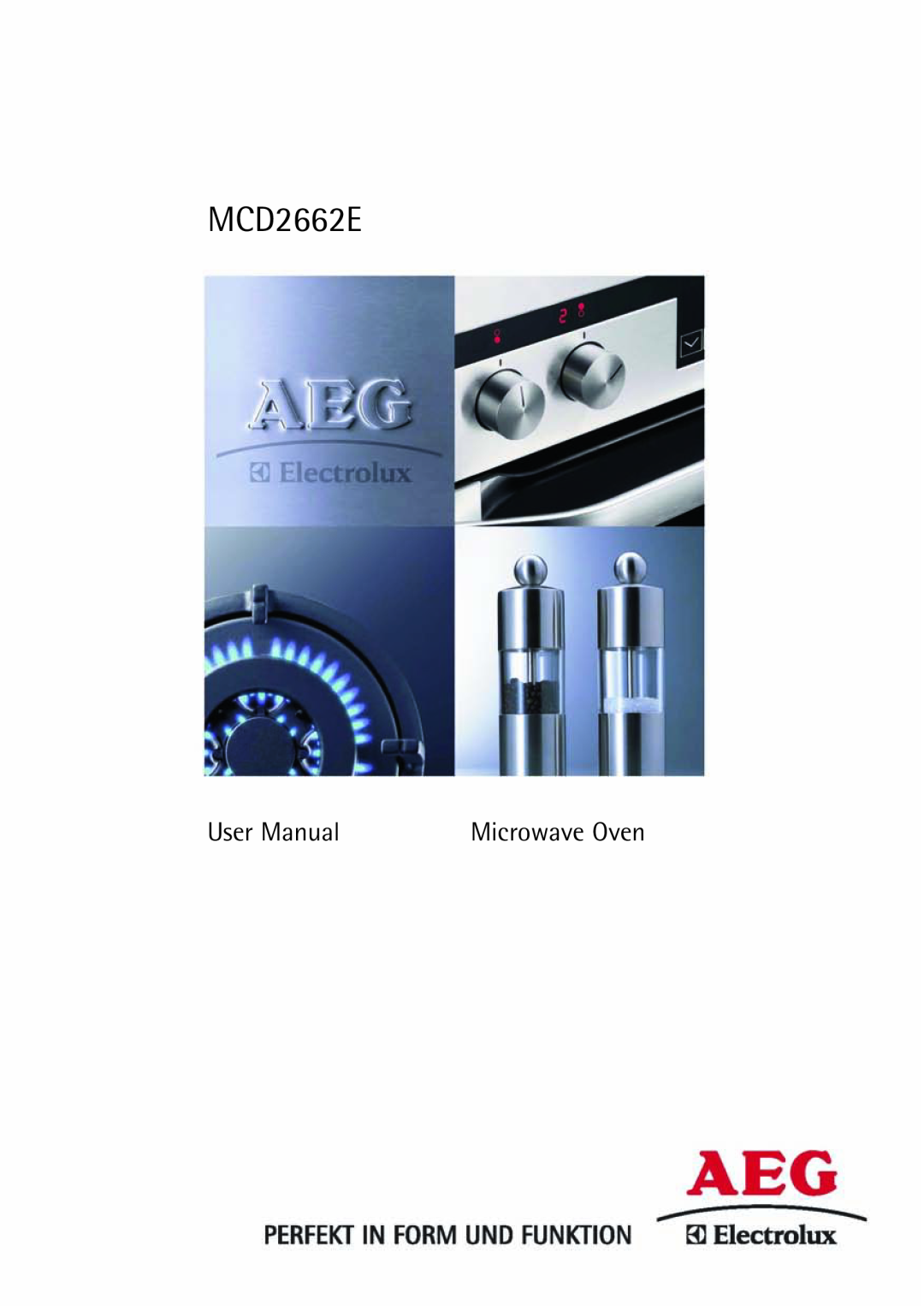 AEG MCD2662E user manual User Manual, Microwave Oven 