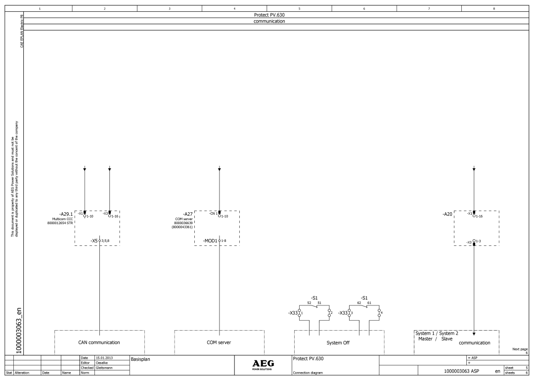 AEG PV.630 manual A29.1 A27 A20 