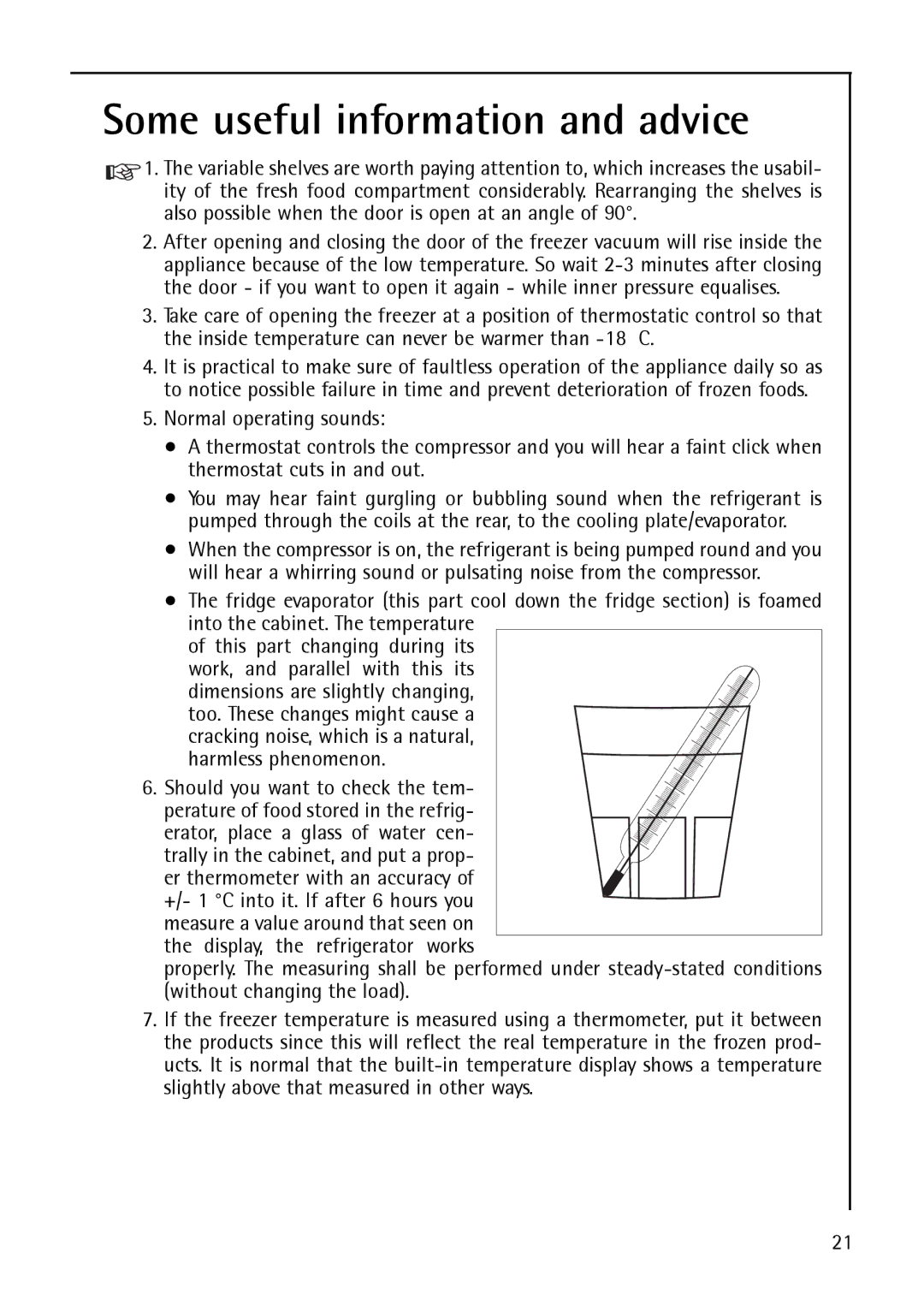 AEG S 75400 KG8, 200372733 manual Some useful information and advice 