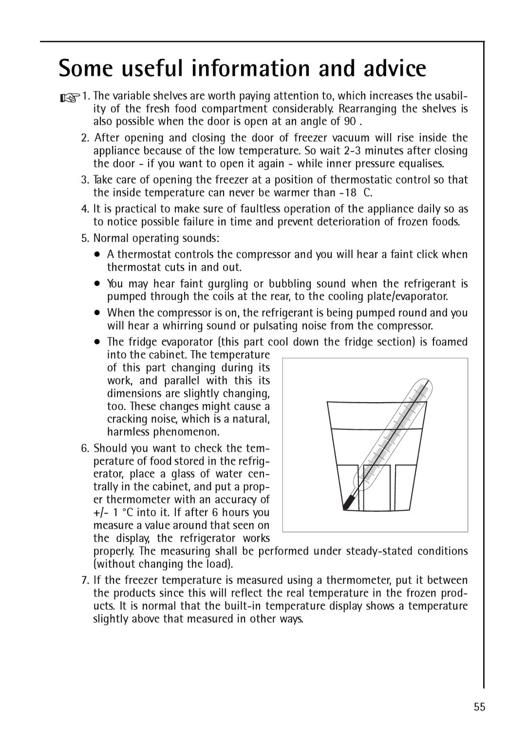 AEG S75348 KG8, S 75348 KG, S 75388 KG8 manual Some useful information and advice 