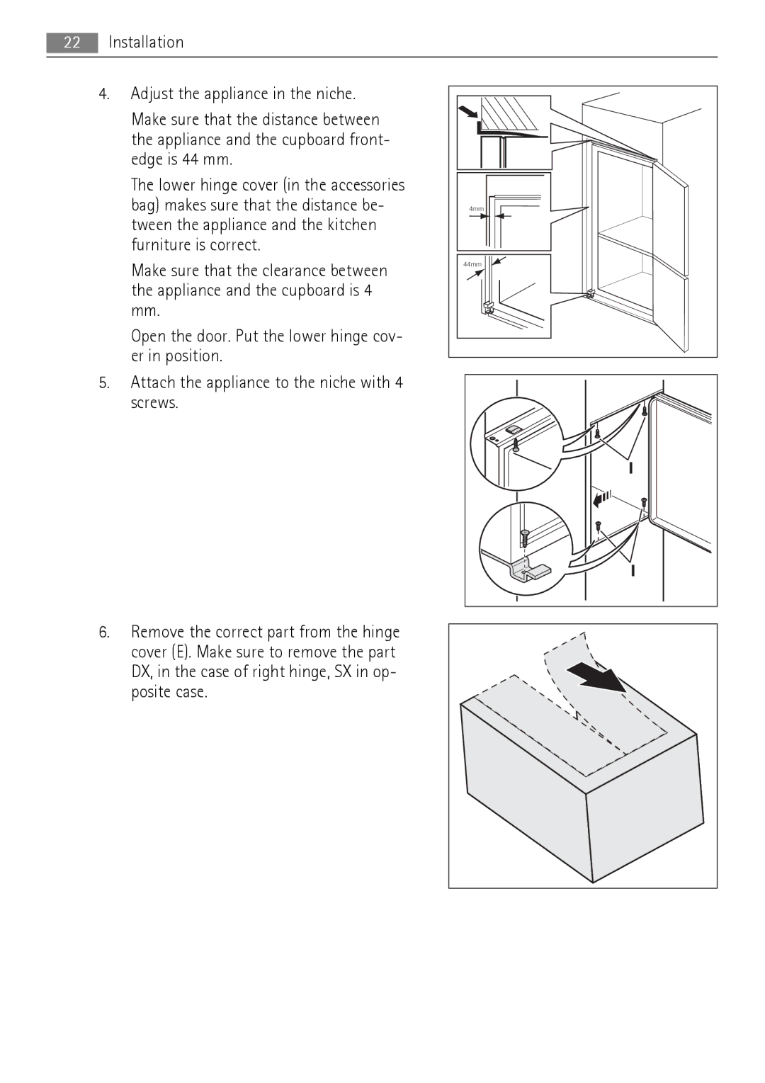 AEG SCT71900S0 user manual 4mm 