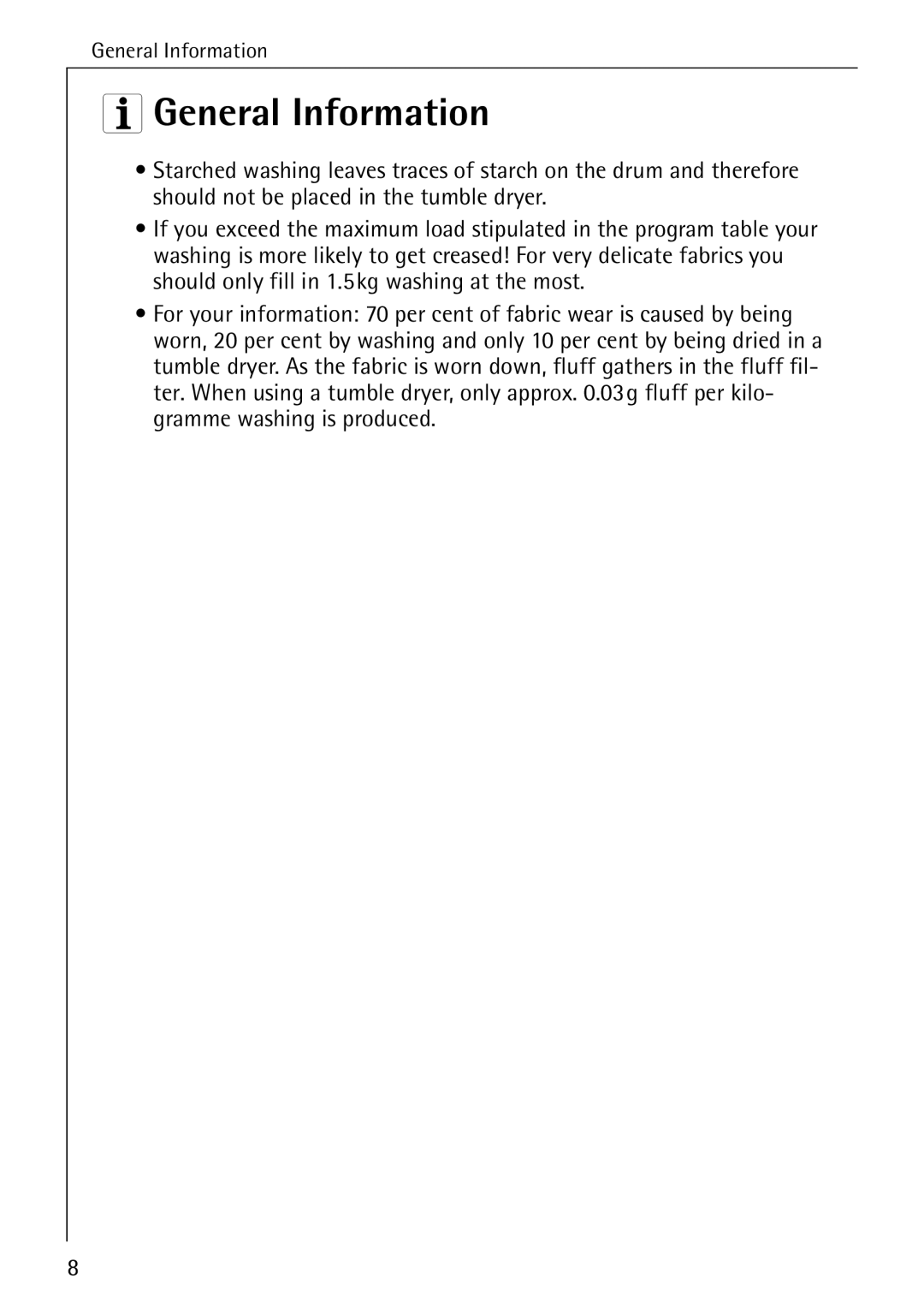 AEG T 520 operating instructions General Information 