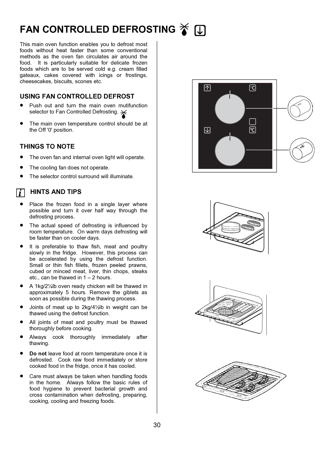 AEG U7101-4, 311704300 manual FAN Controlled Defrosting, Using FAN Controlled Defrost 