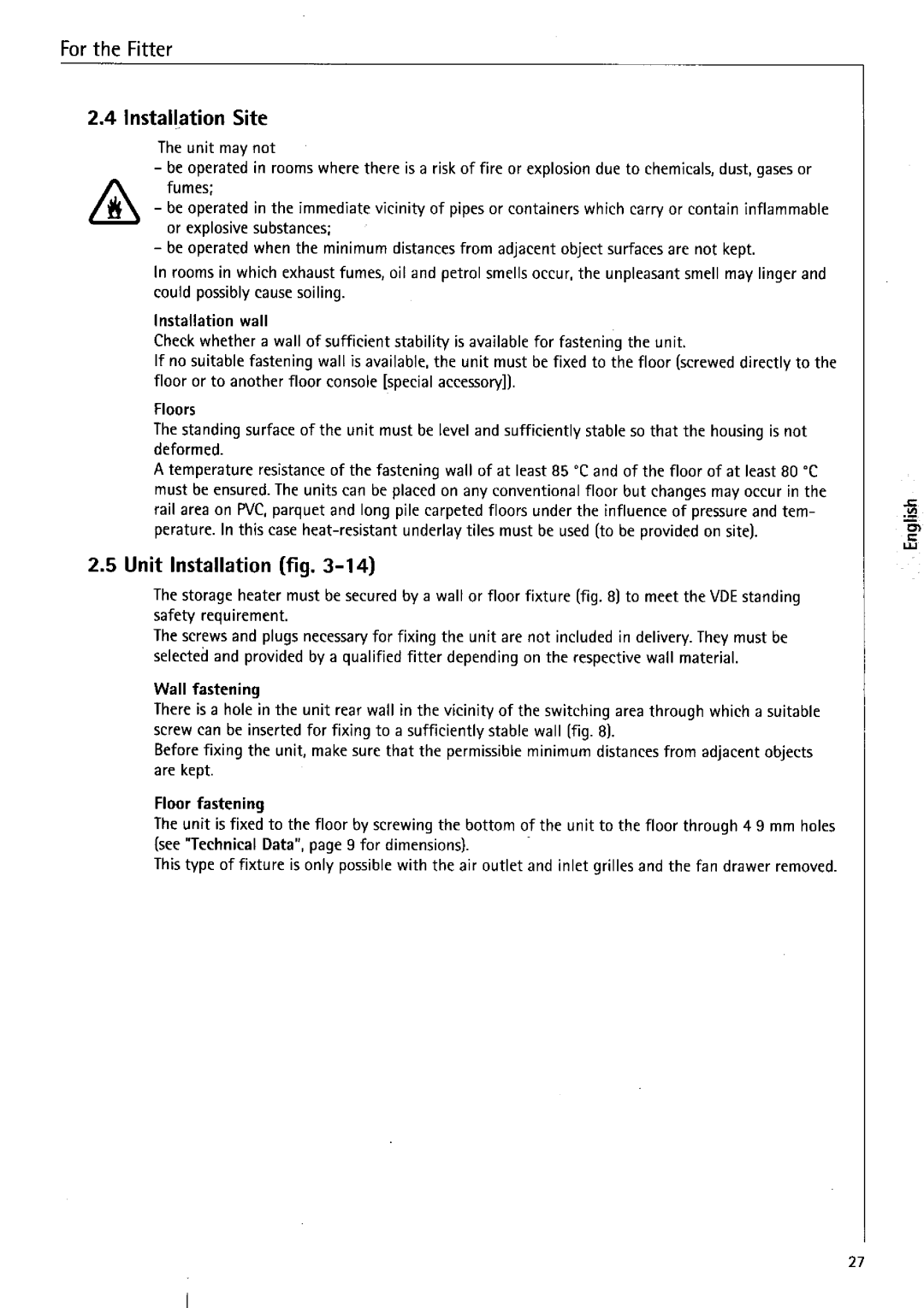 AEG WSP 3010, WSP 4010, WSP 6010, WSP 2010, WSP 7010, WSP 5010 manual 