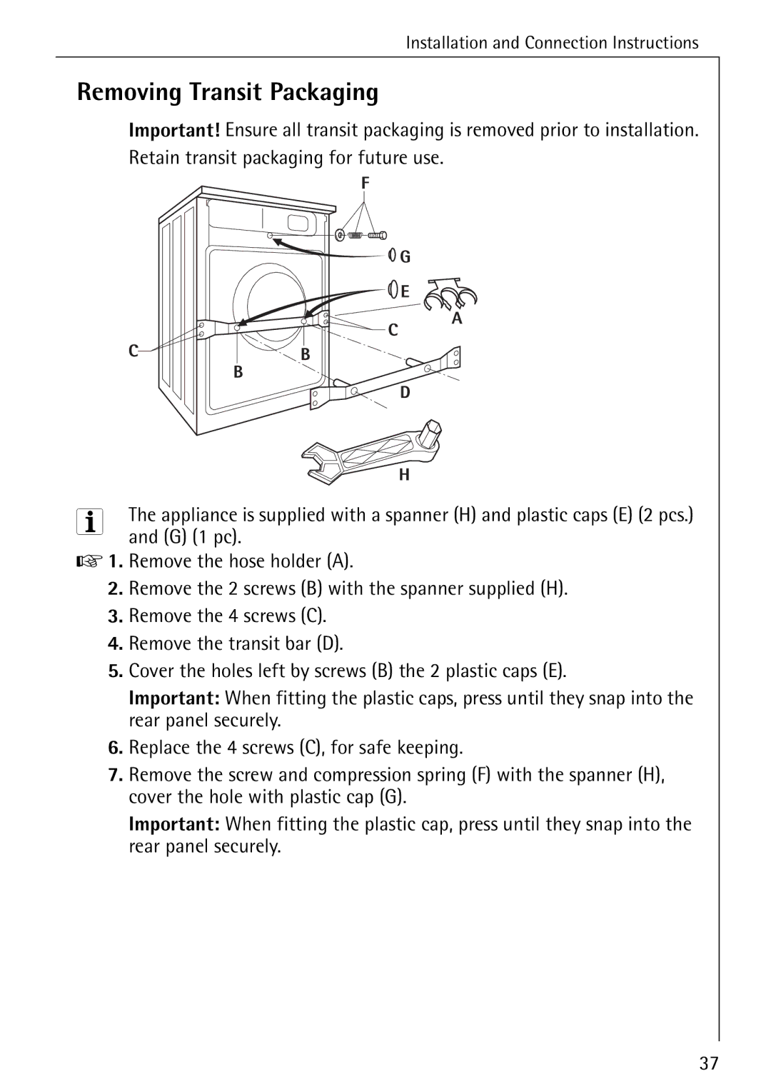 Aegis Micro 50420 manual Removing Transit Packaging 