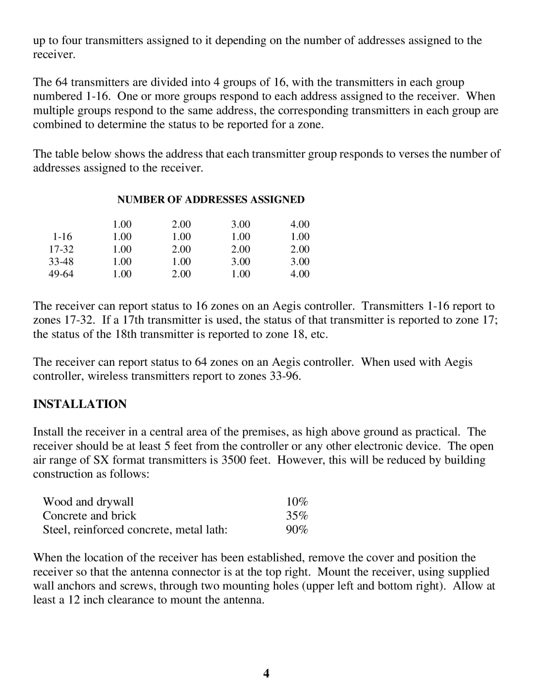 Aegis Micro AEG-WR installation manual Installation 