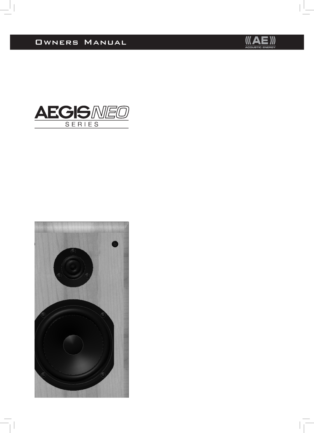 Aegis Micro AegisNeo Series owner manual S E R I E S 
