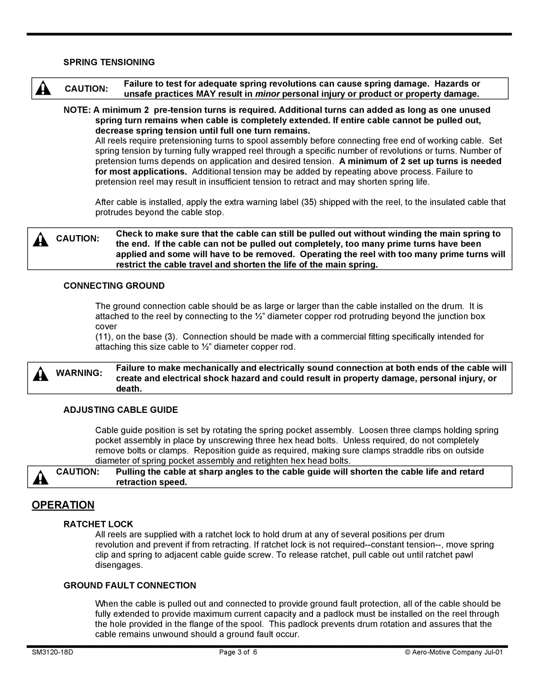 Aero Housewares GR900 Series manual Operation 