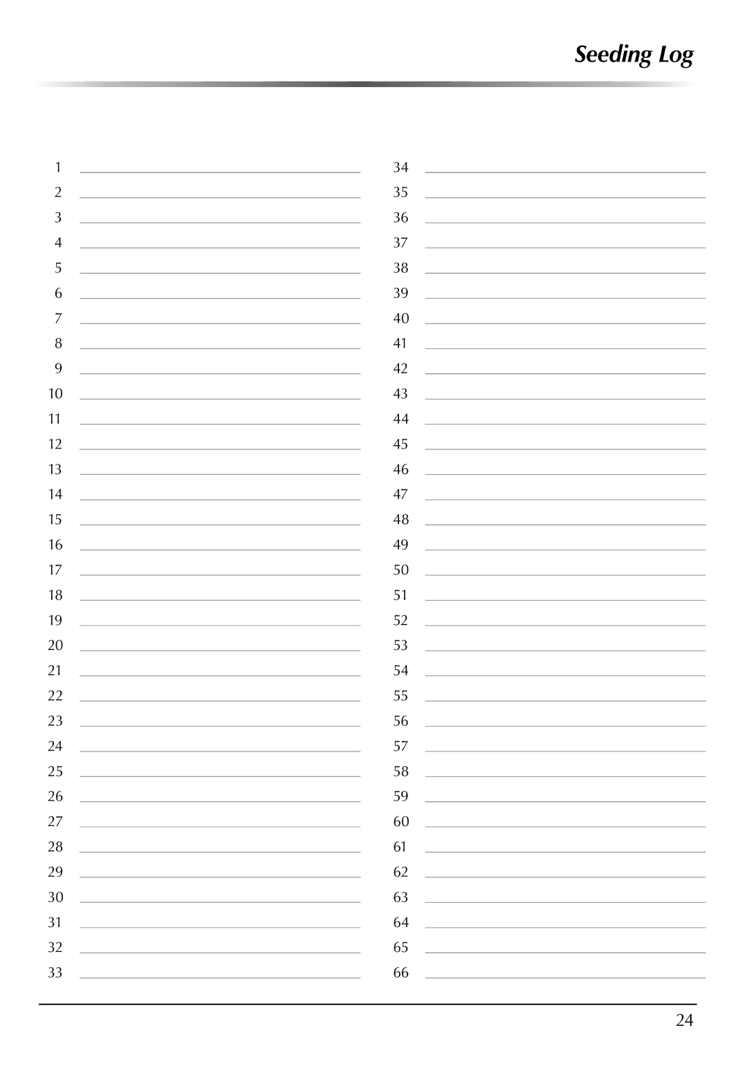 AeroGarden 507140-0000 AD manual Seeding Log 