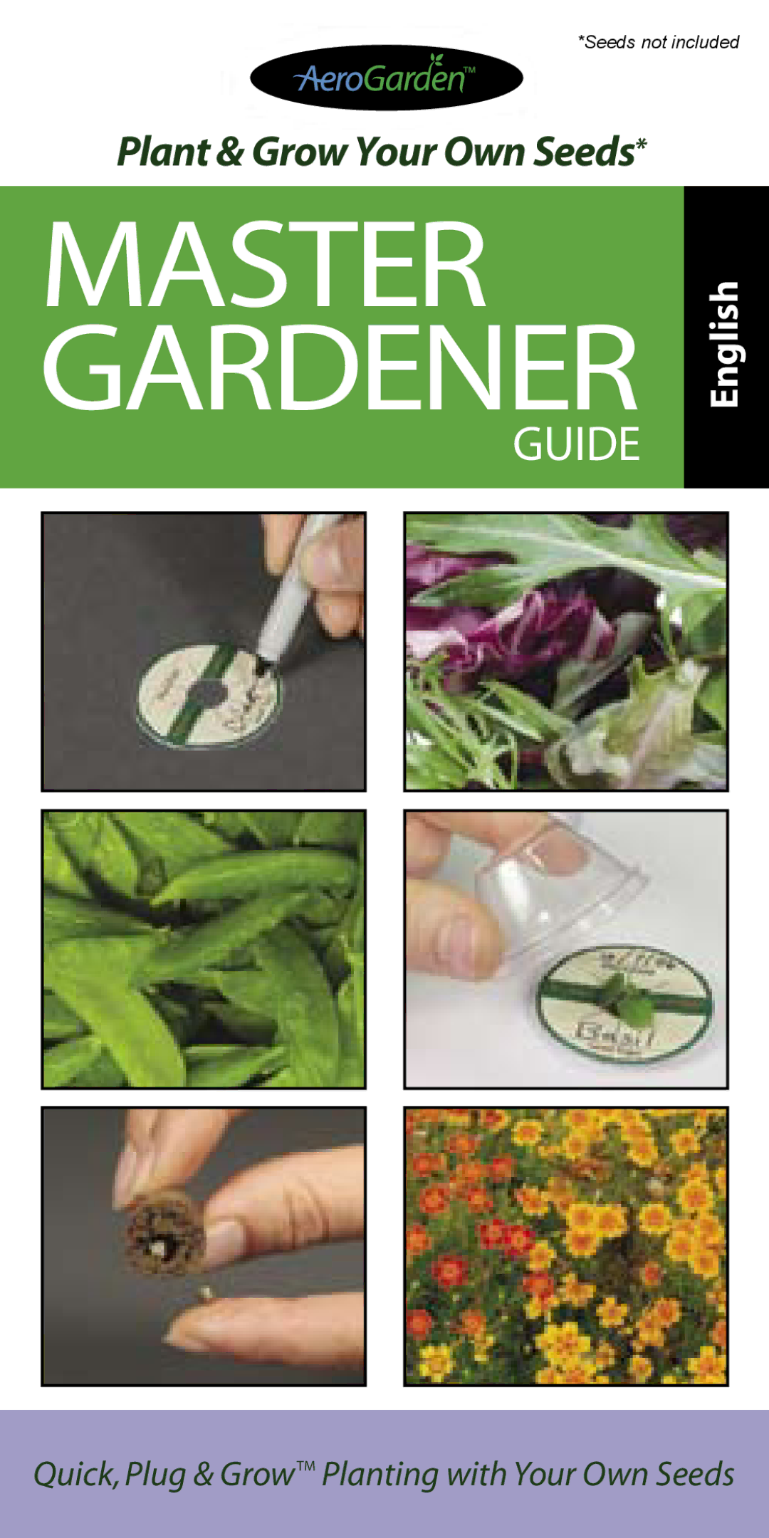 AeroGarden 1-Season, 7-Pod manual Master Gardener 