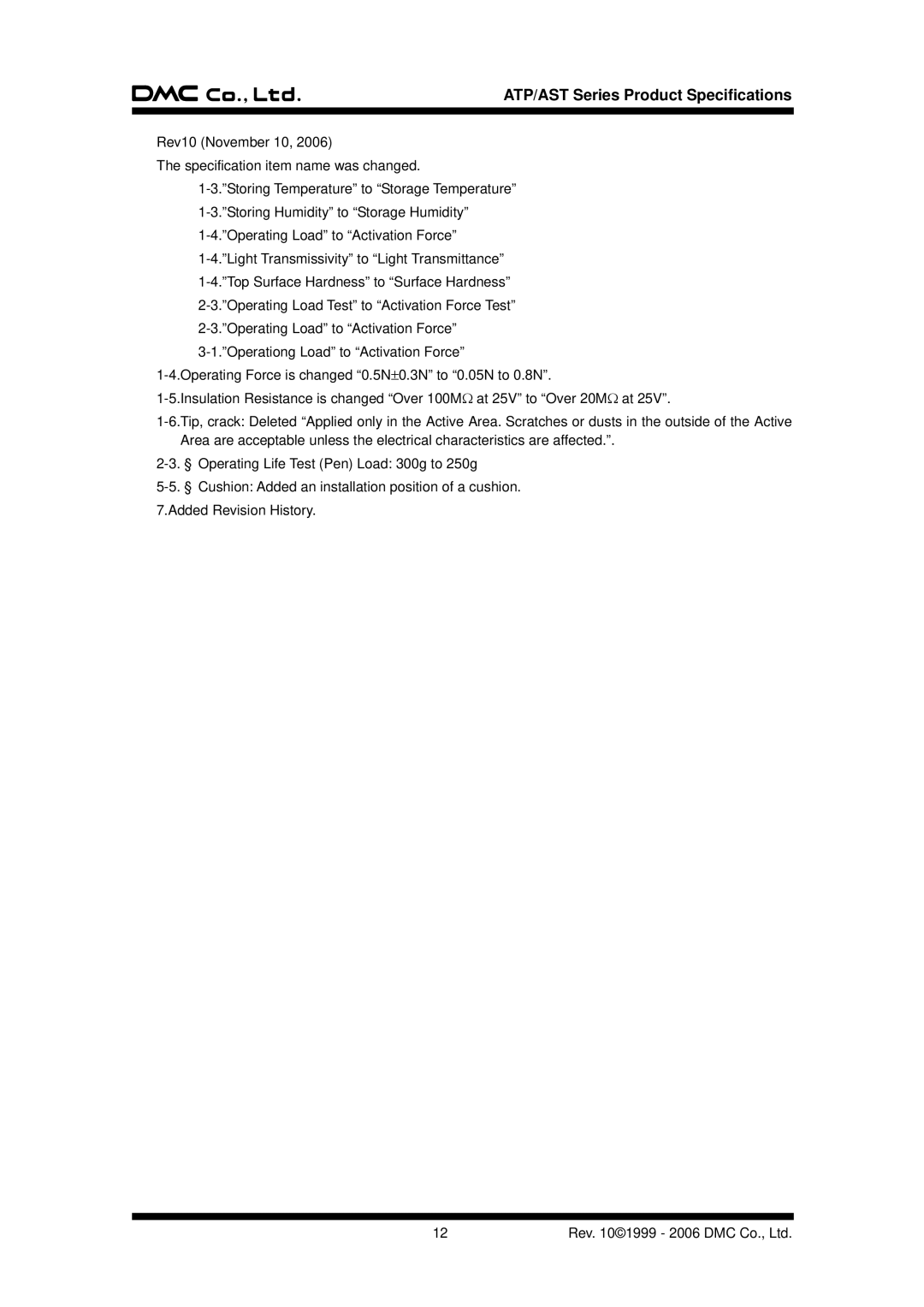 AG Neovo specifications ATP/AST Series Product Specifications 