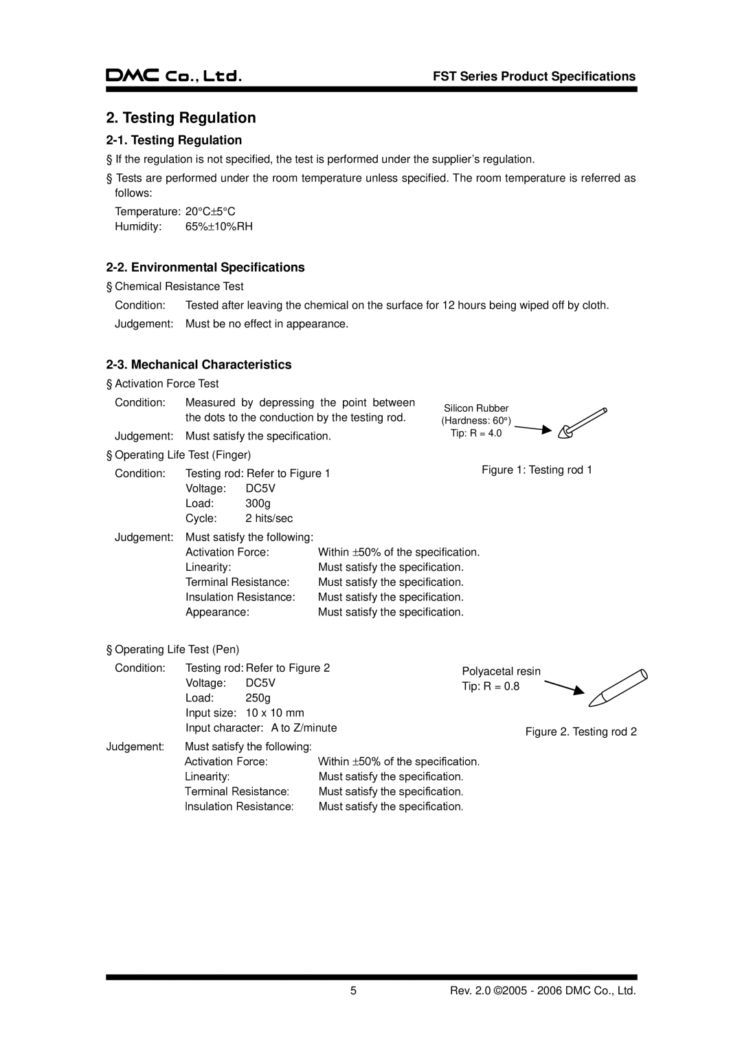 AG Neovo FST Series specifications Testing Regulation 