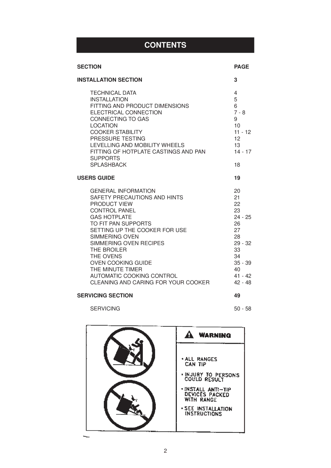 Aga Ranges 6-4 Series owner manual Contents 