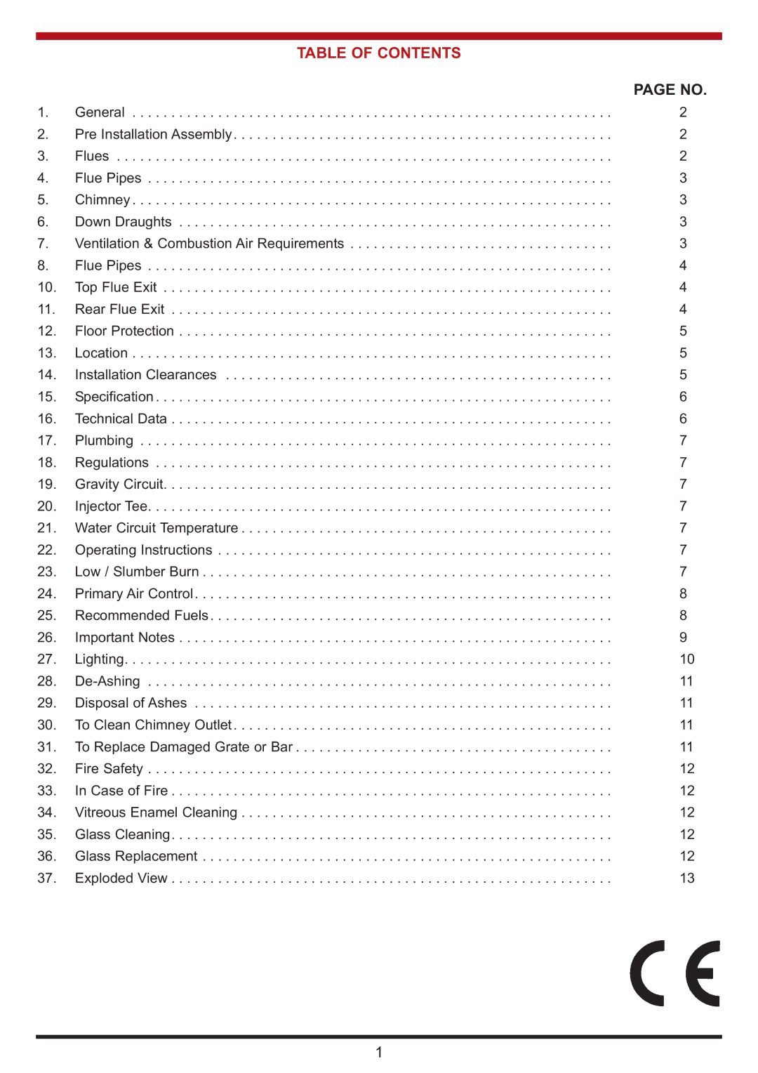 Aga Ranges Berrington manual Table of Contents 