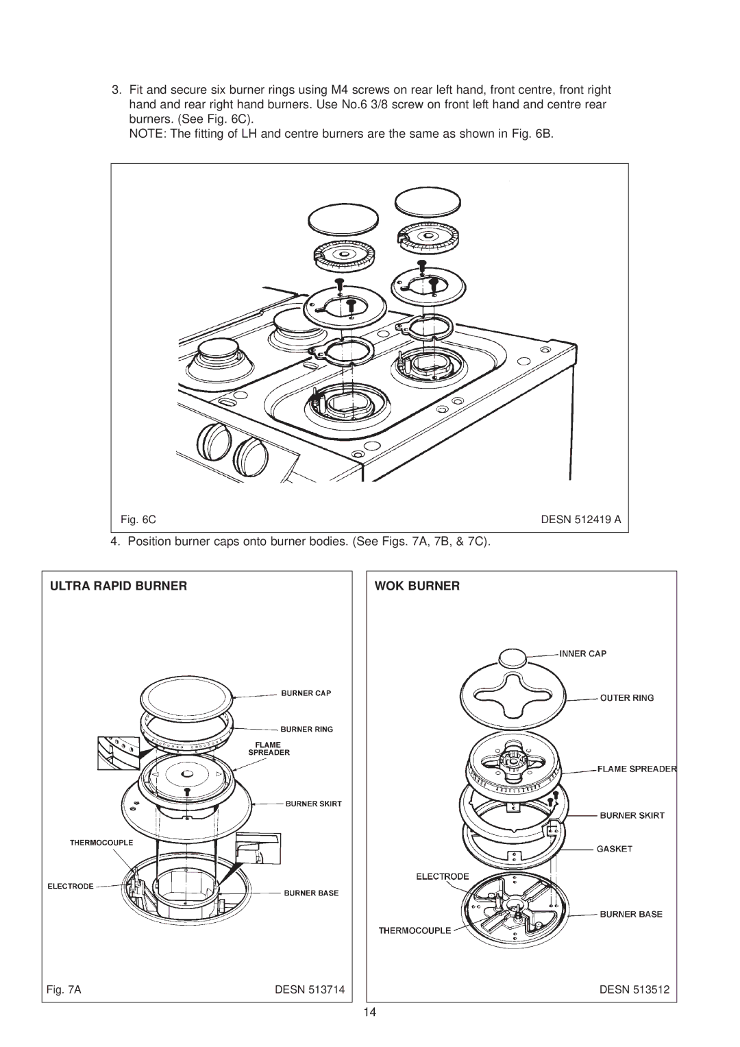 Aga Ranges dc6 owner manual Ultra Rapid Burner WOK Burner 