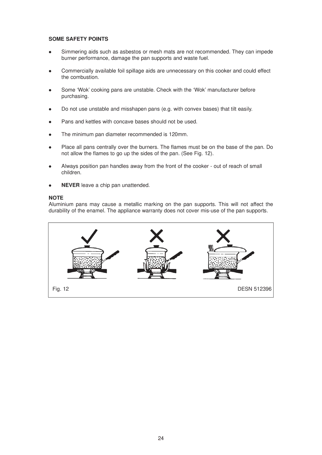 Aga Ranges dc6 owner manual Some Safety Points 