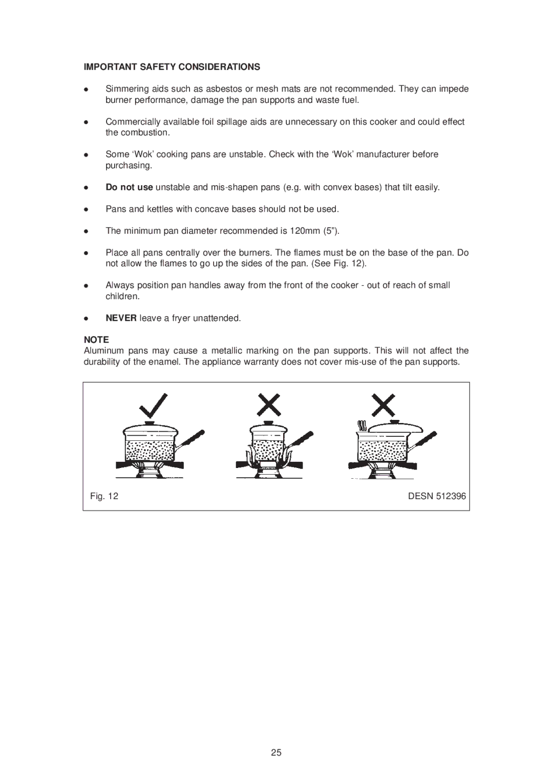 Aga Ranges dc6 owner manual Important Safety Considerations 