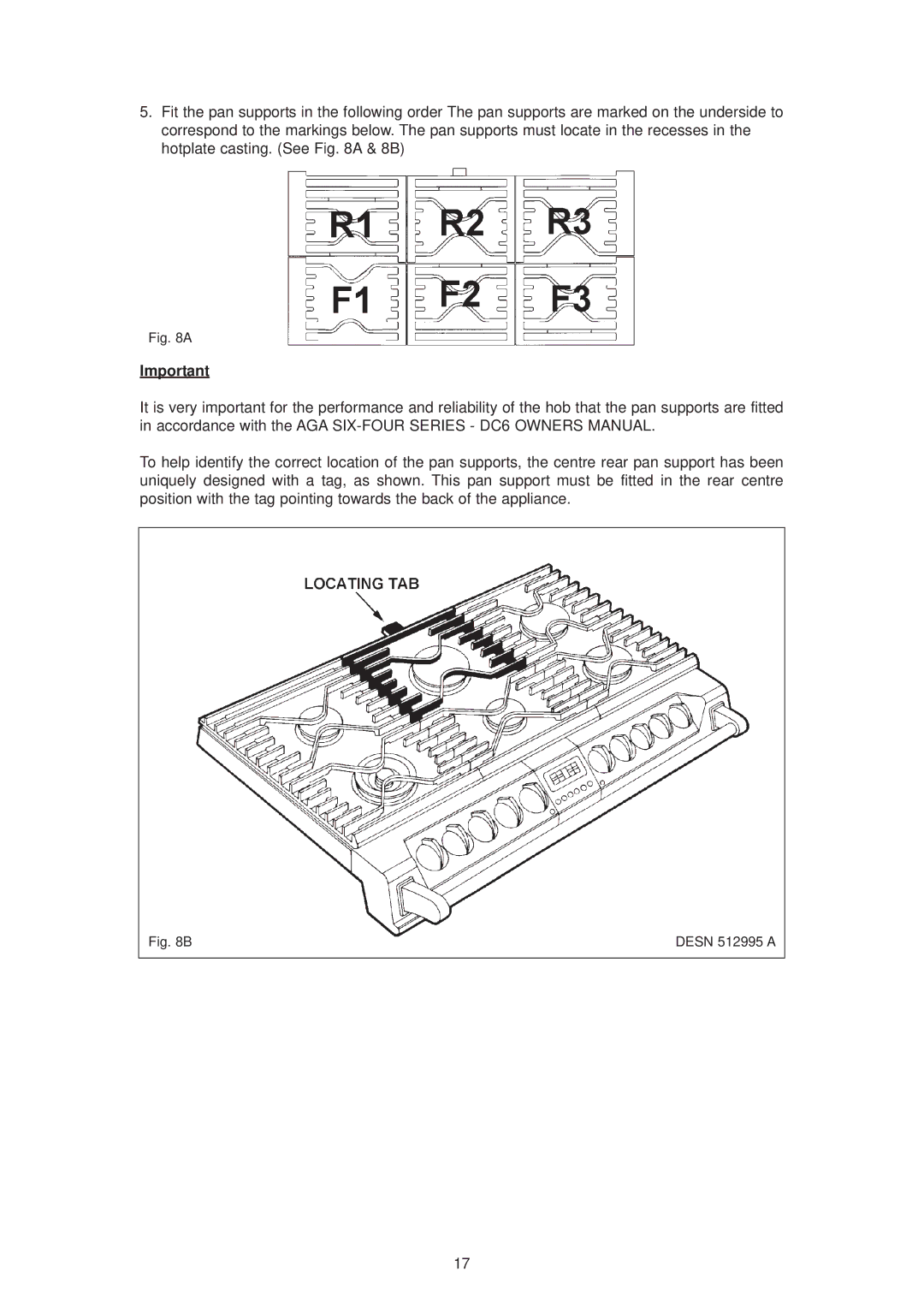 Aga Ranges dc6 owner manual Desn 512995 a 