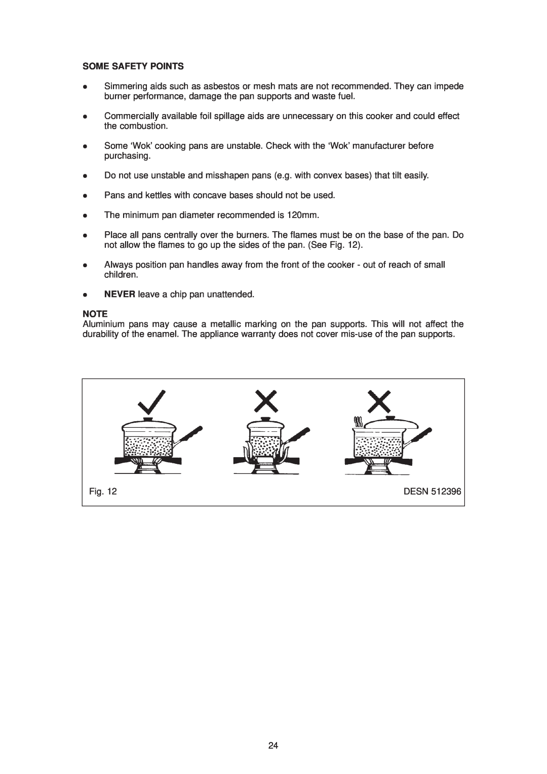 Aga Ranges DESN 512387 A owner manual Some Safety Points 