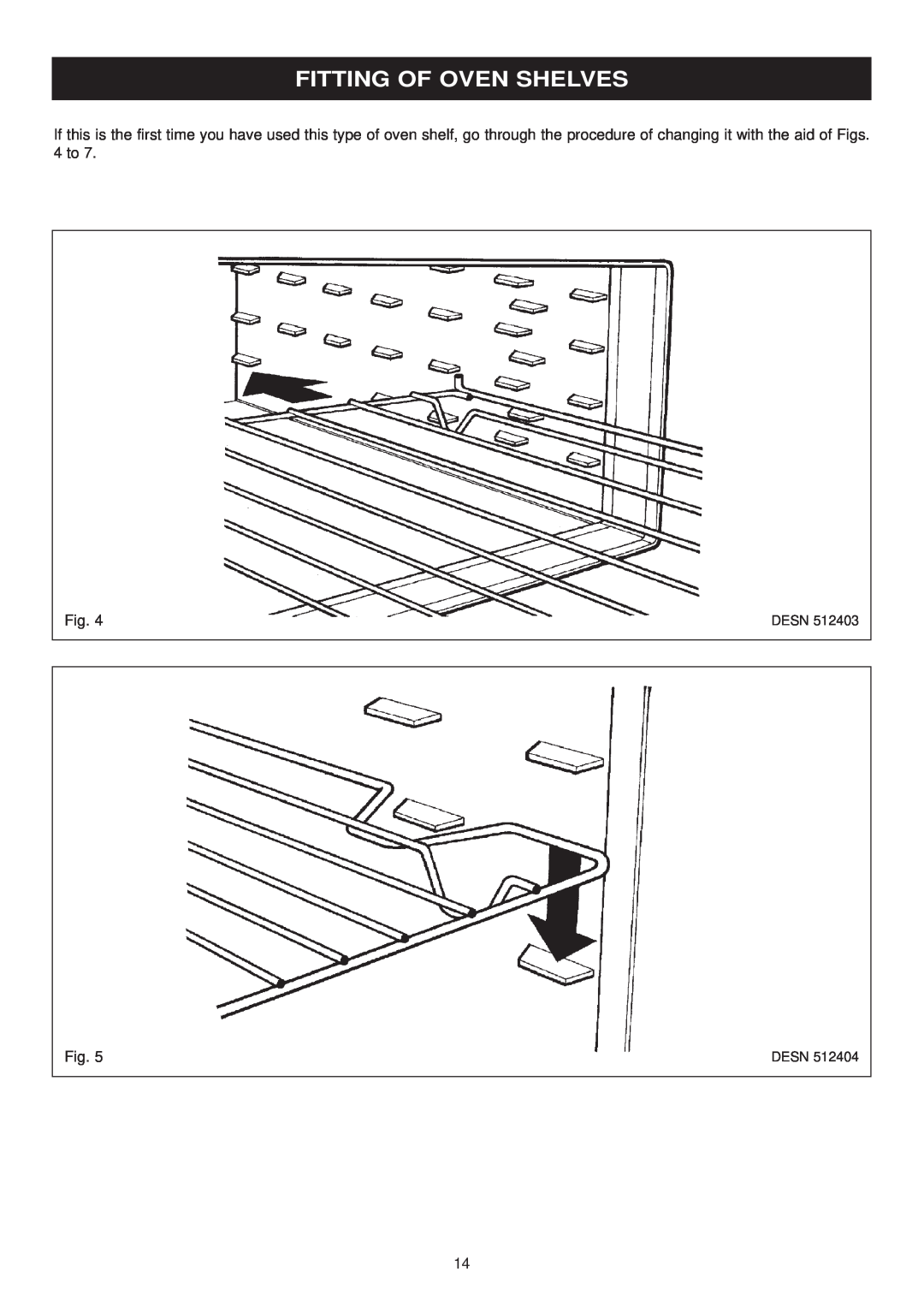 Aga Ranges EE LM-4, EC LM-2 owner manual Fitting Of Oven Shelves 