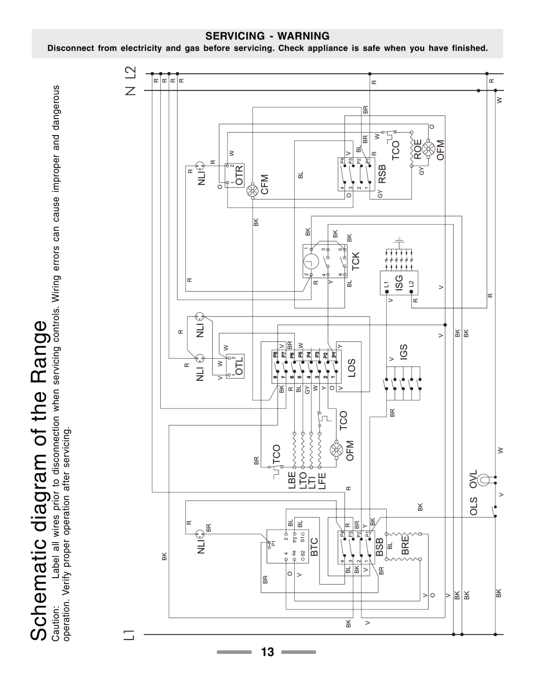 Aga Ranges F104650-01 manual Diagram, Schematic 