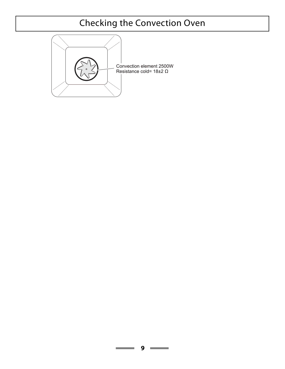 Aga Ranges F107411-01 manual Checking the Convection Oven 