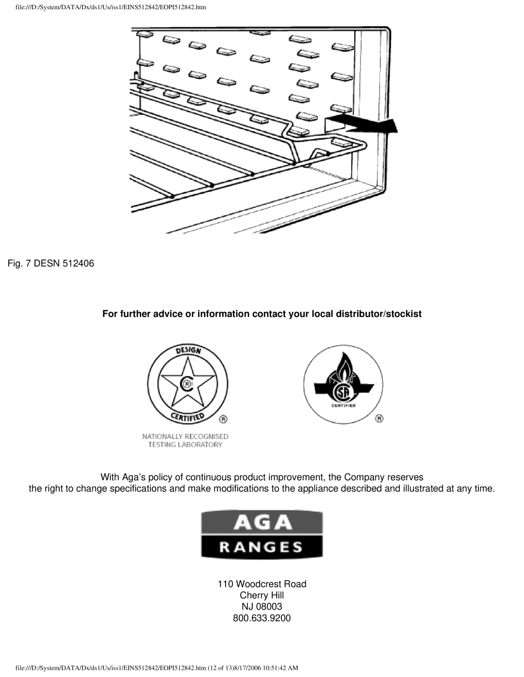 Aga Ranges GC3 manual Desn 