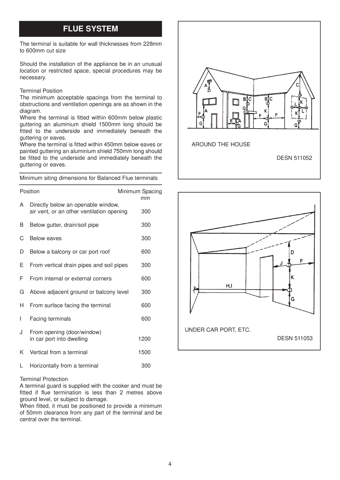 Aga Ranges GEB, GCB installation instructions Flue System 