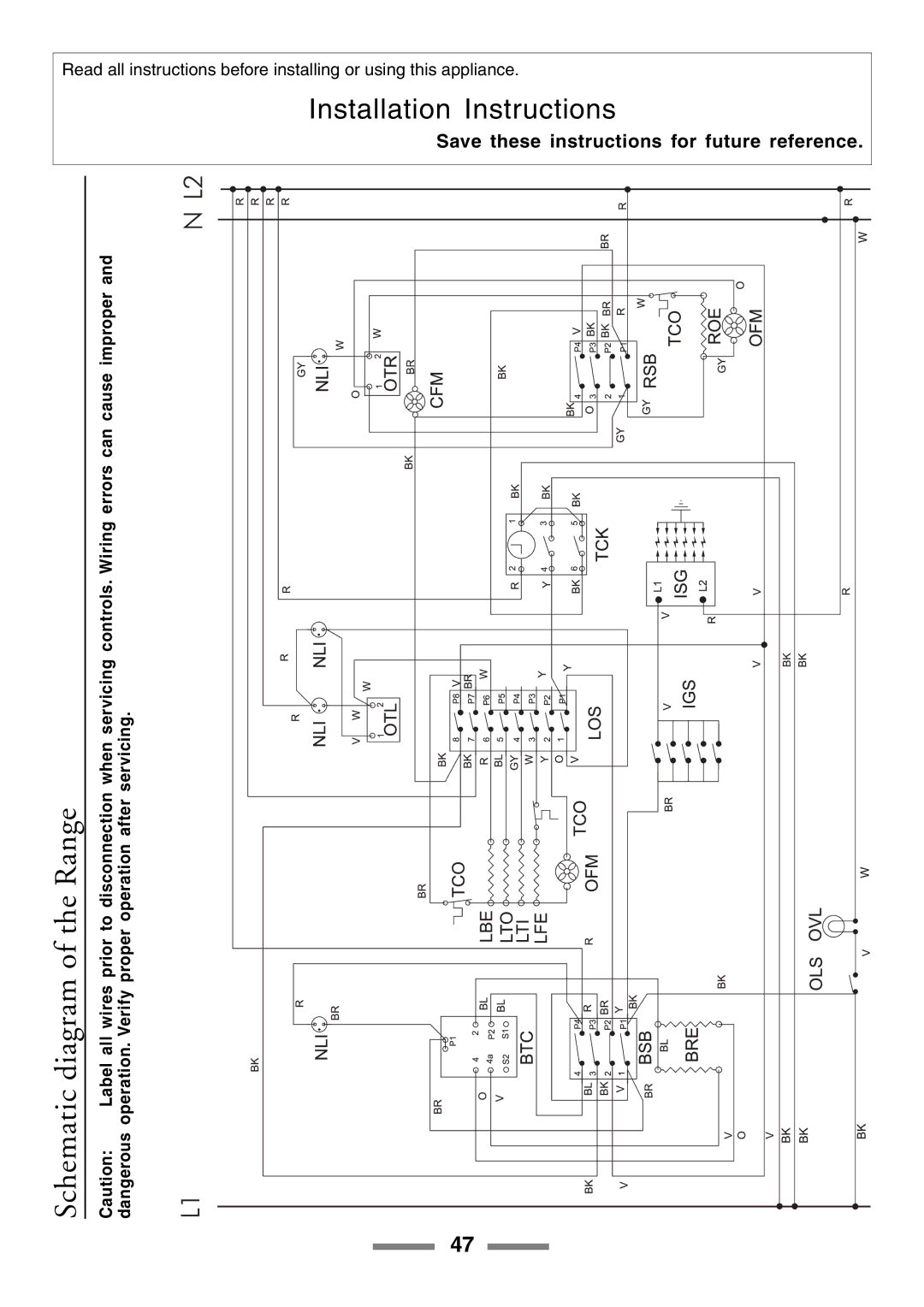 Aga Ranges U104601-01 manual Installation Instructions 