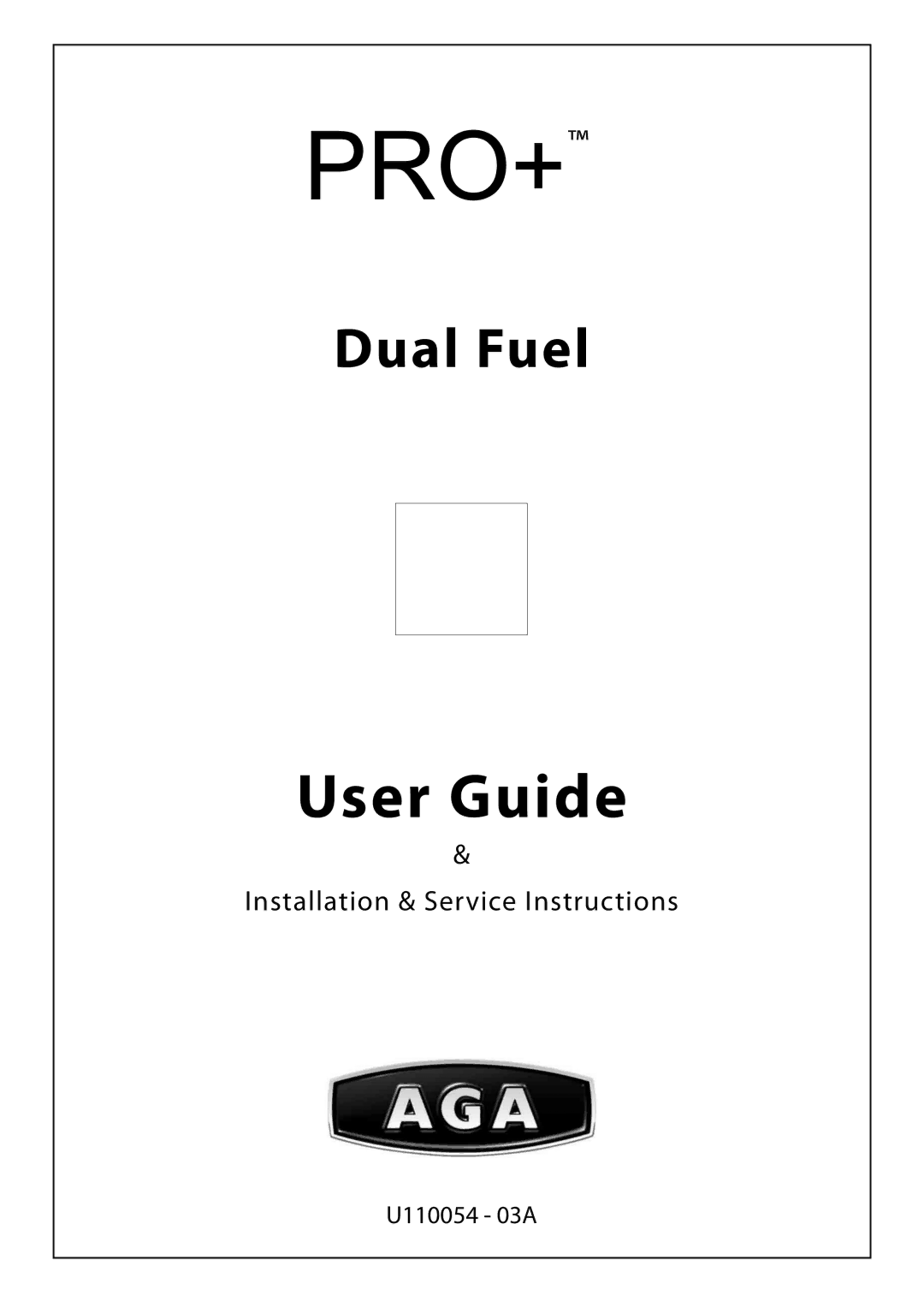 Aga Ranges U110054 - 03A manual User Guide 