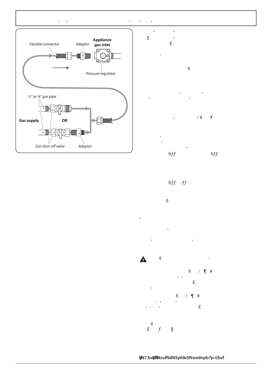 Aga Ranges U110054 - 03A manual Connect the Range to the Gas Supply, Flexible Connector 