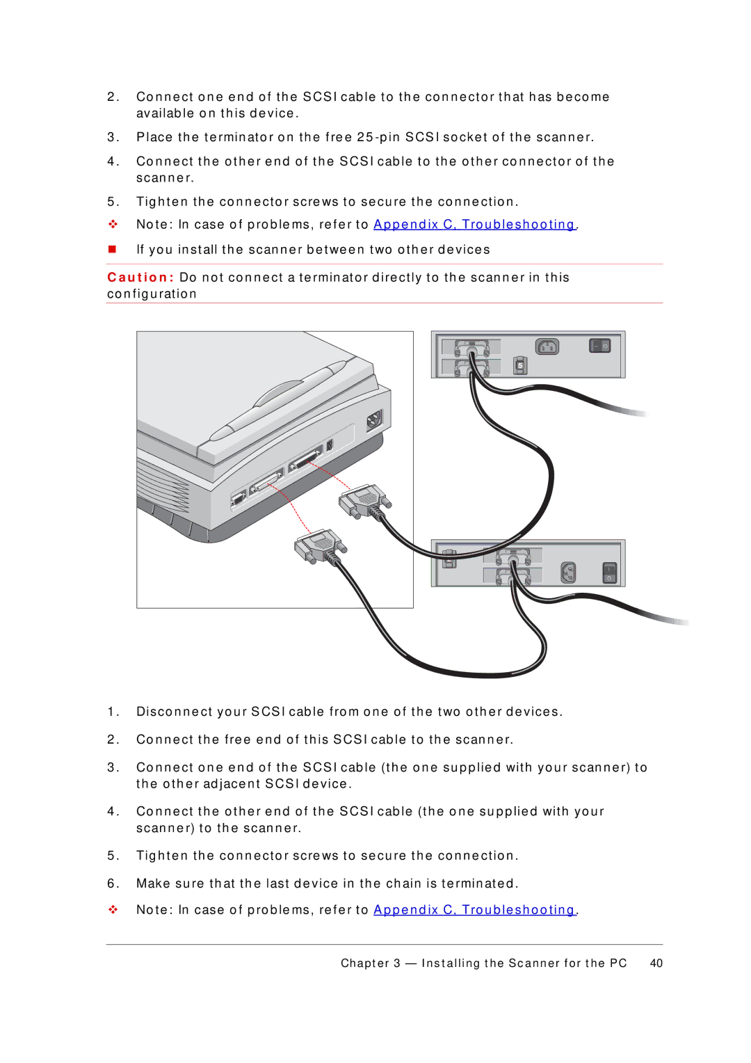 AGFA 1236S appendix E o t h e r ad jac e n t S CS I d e v ic e, An n e r t o t h e s c an n e r 