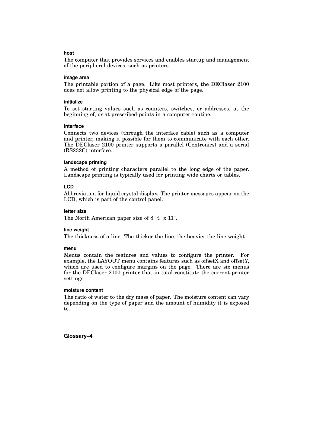 AGFA 2100 manual Glossary-4 