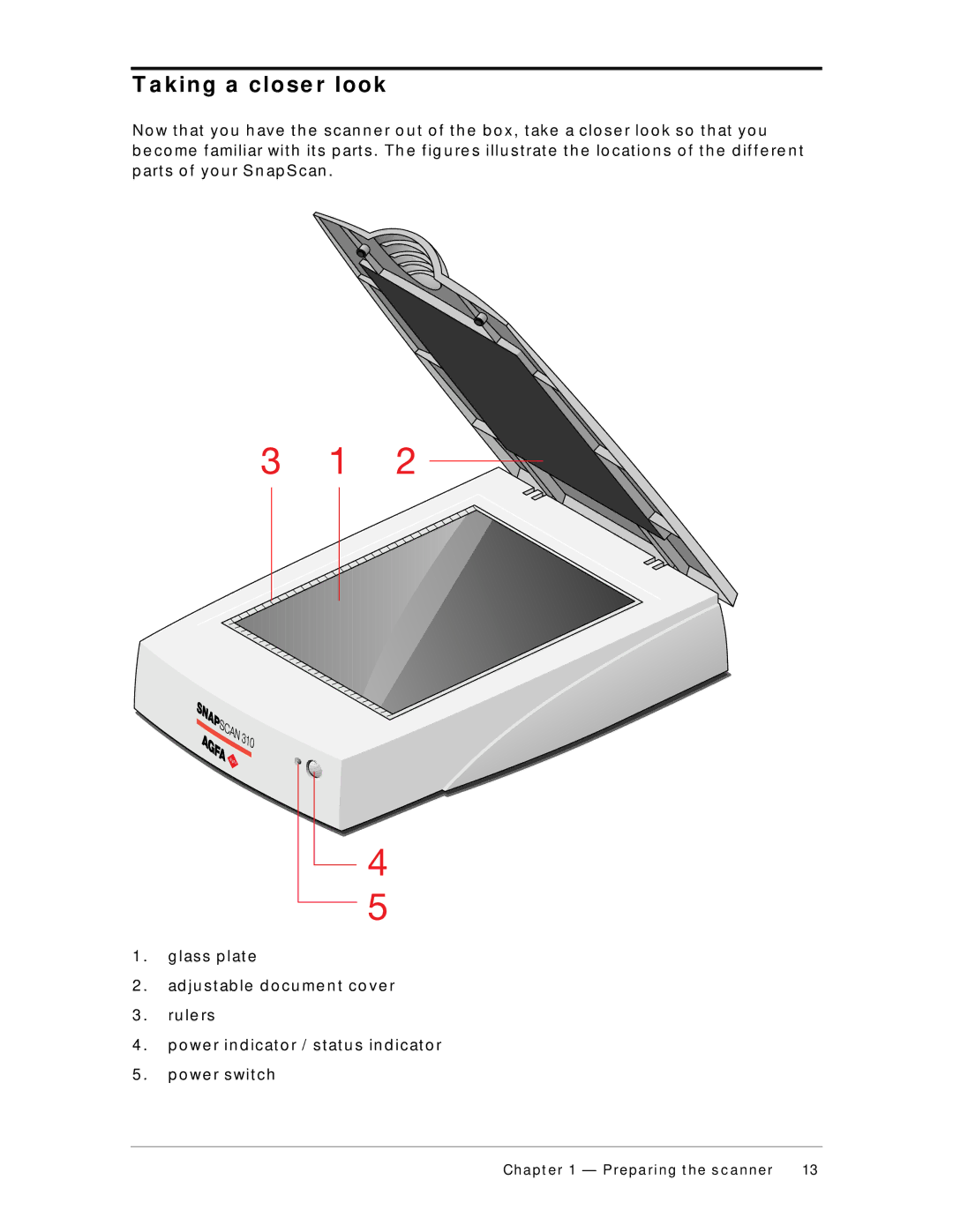 AGFA 310 appendix K in g a c lo s e r lo o k, Ru le rs, O we r s wit c h 