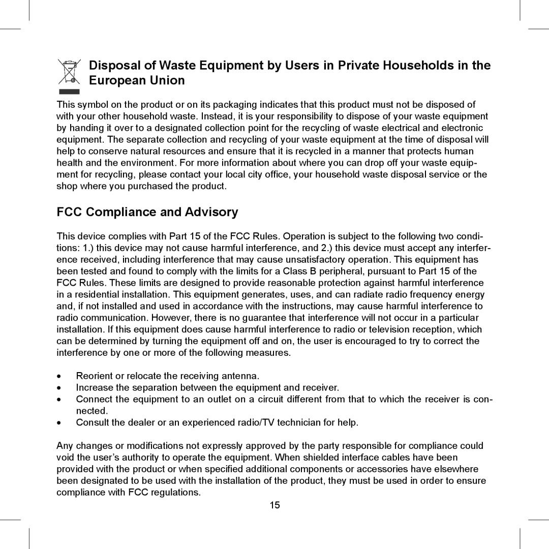 AGFA 505-X operating instructions FCC Compliance and Advisory 