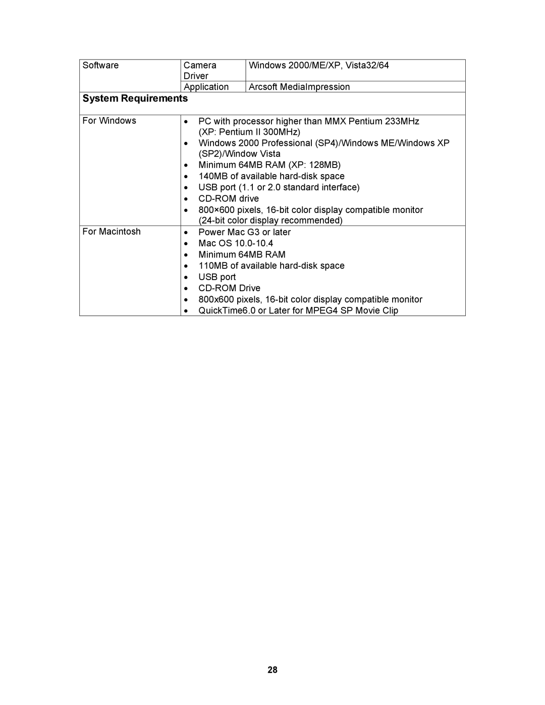 AGFA 530s user manual System Requirements 