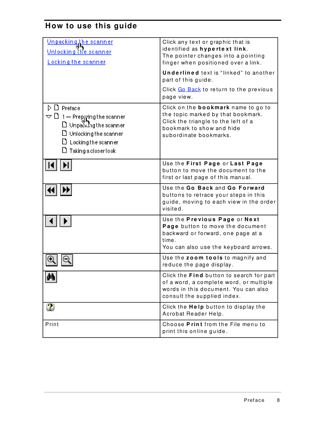 AGFA 600, 300 appendix Ow to use this guide, Use t h e F i r s t P a g e o r L a s t P a g e 