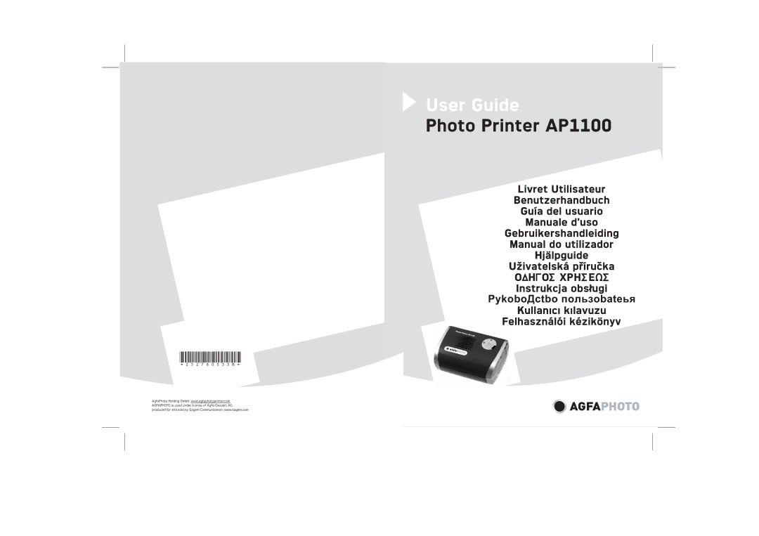 AGFA AP1100 manual User Guide 