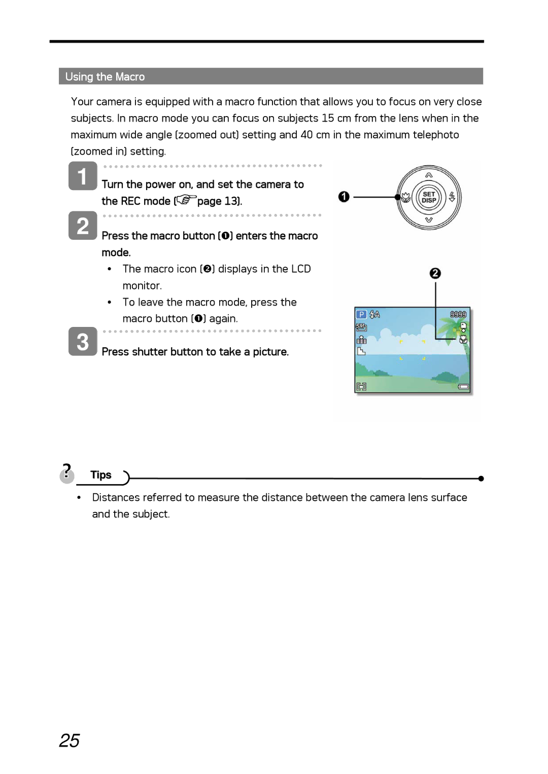 AGFA DC-530i user manual Using the Macro 