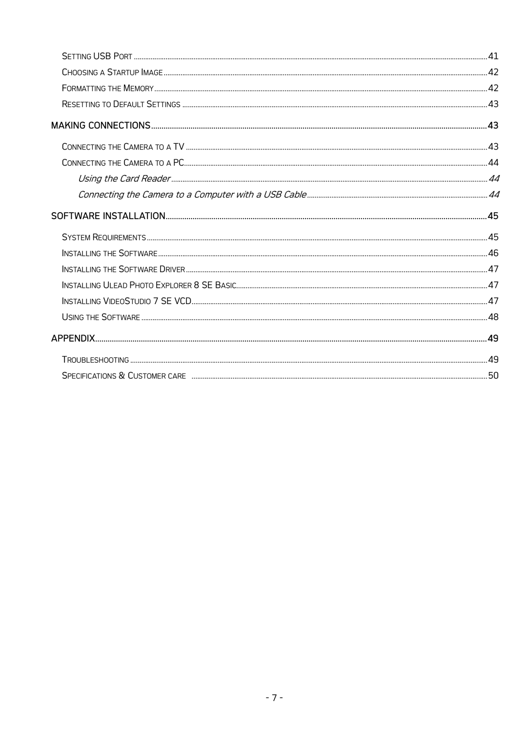 AGFA DC-533 user manual Appendix 