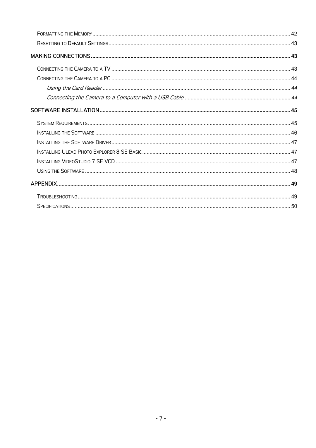 AGFA DC-630 user manual Making Connections 