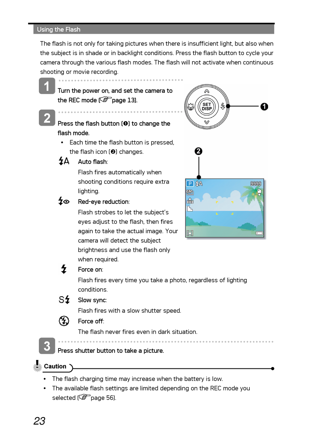 AGFA DC-630i manual Using the Flash 