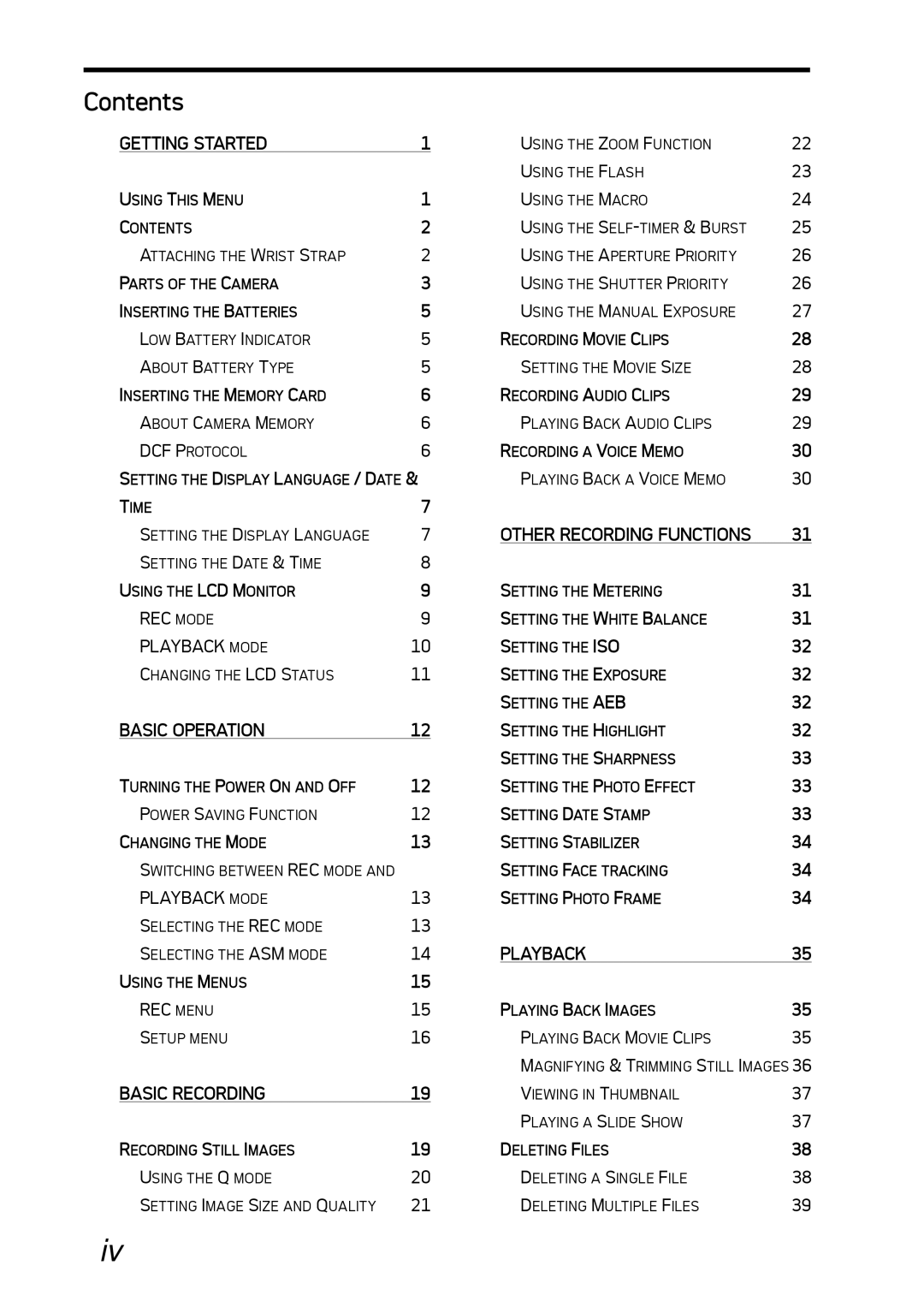 AGFA DC-630i manual Contents 