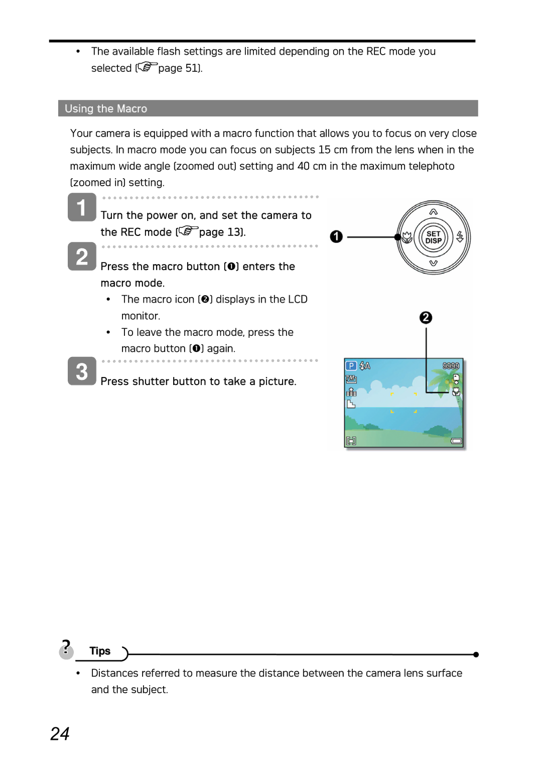 AGFA DC-730i manual Using the Macro 