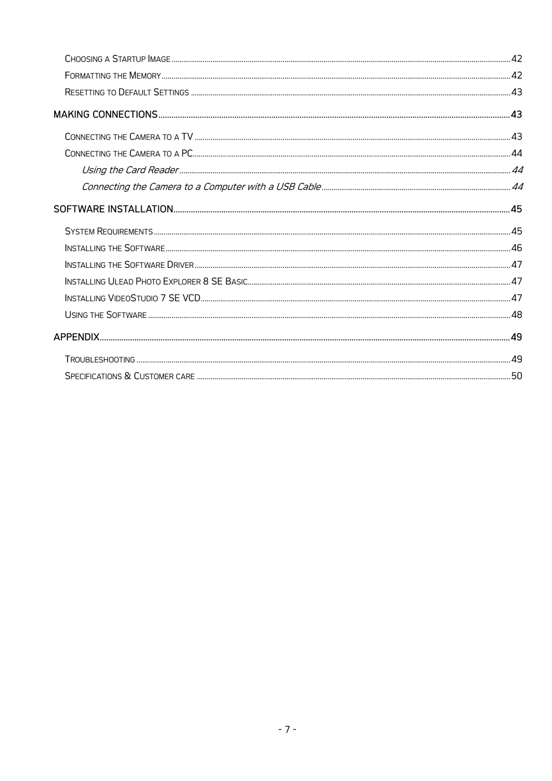 AGFA DC-830 user manual Appendix 