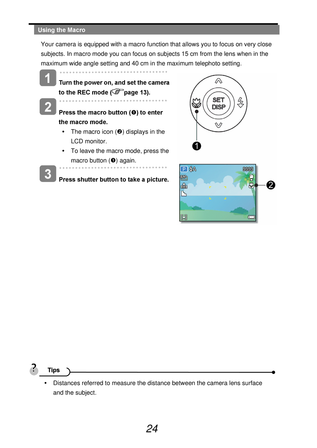 AGFA DC-830i operating instructions Using the Macro 