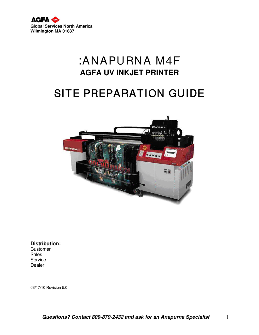 AGFA manual Anapurna M4F, Distribution 